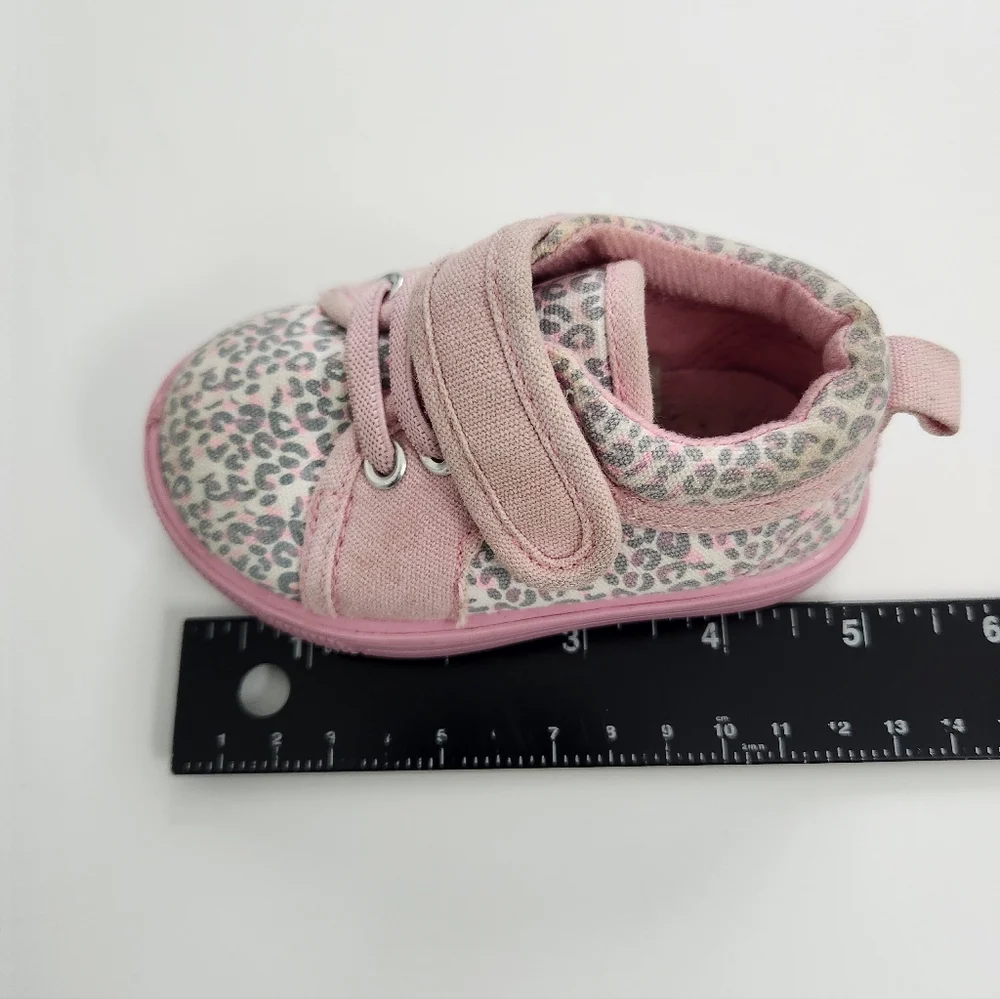 Infant Baby Girl Size 2 Shoe‎ Bundle Lot - 3 Pairs Pink, Blue, and White